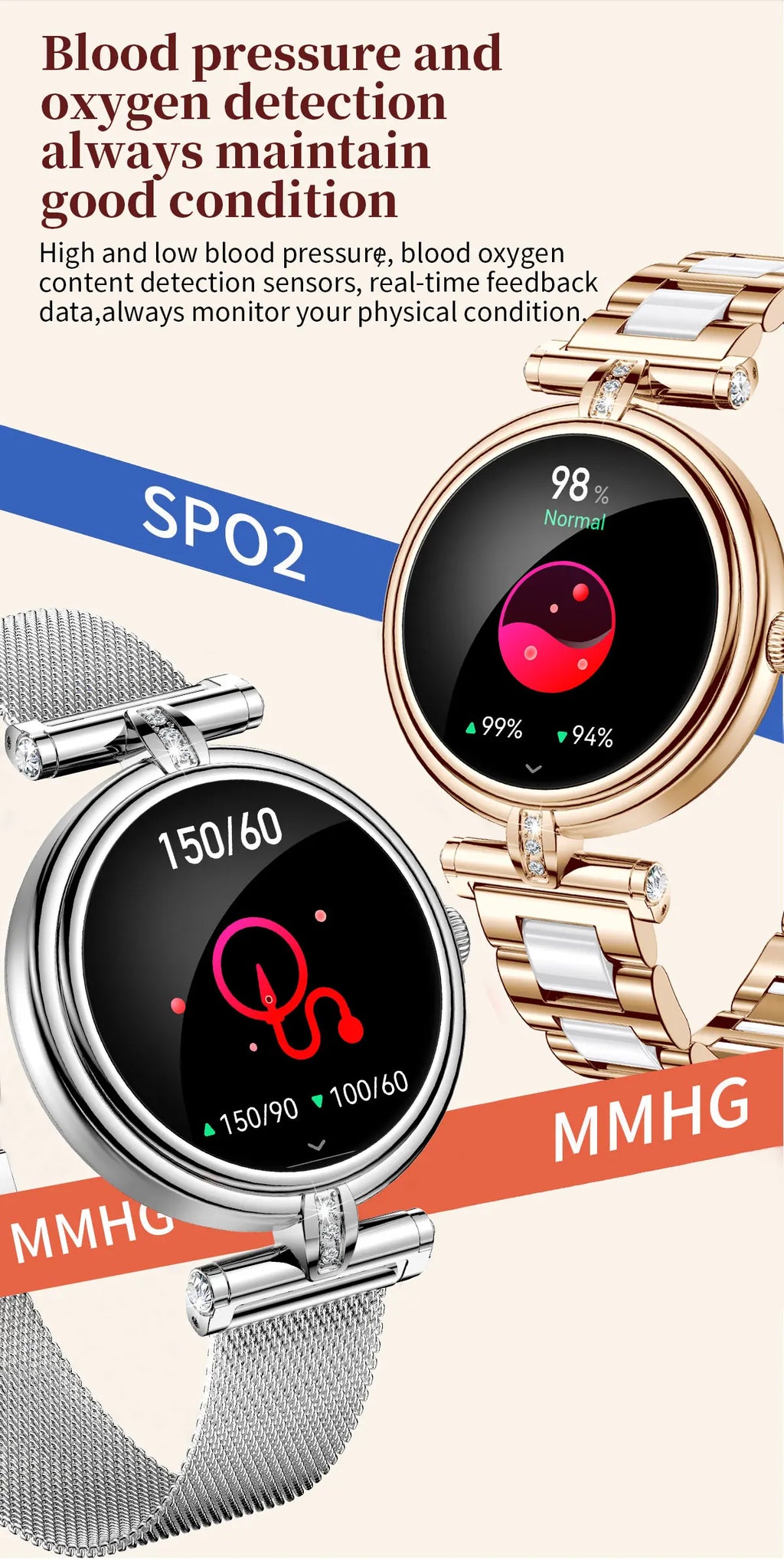 Flexerao Elena – Radiant Elegance Multi-Functional Smartwatch