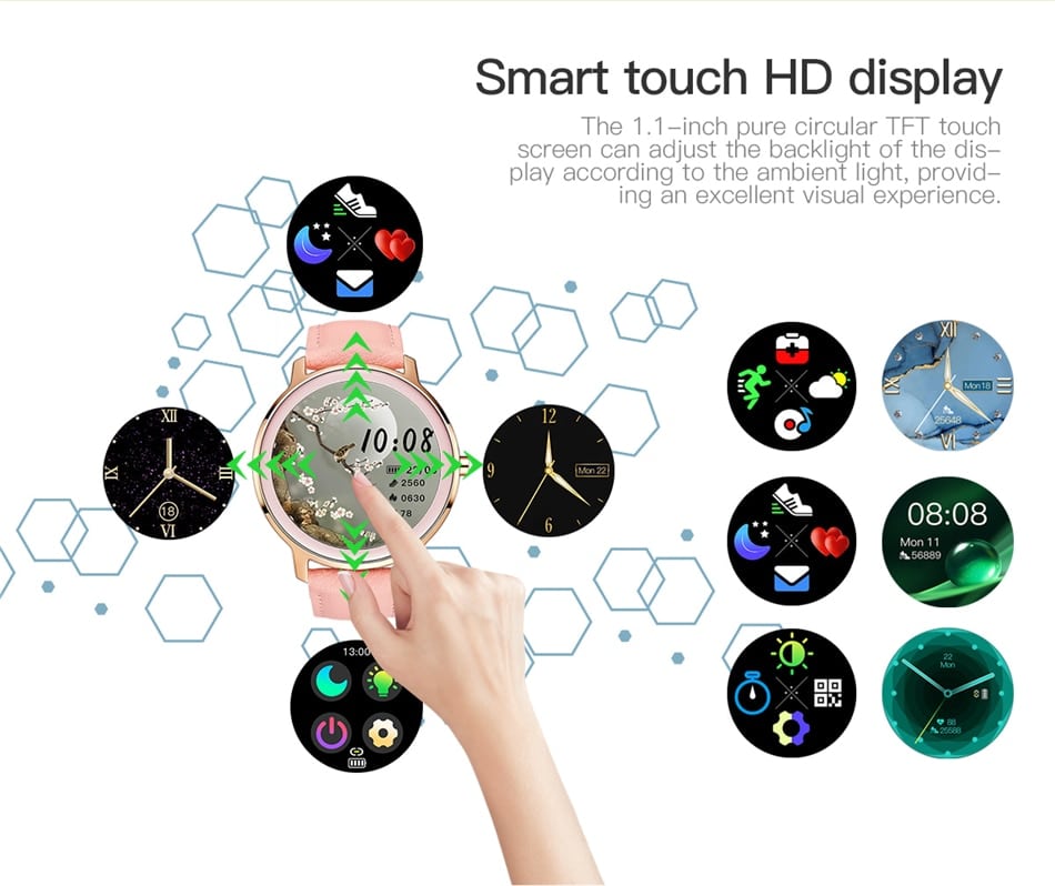 Flexerao Women's Designer SmartWatch - Your Ultimate Health & Fitness Companion