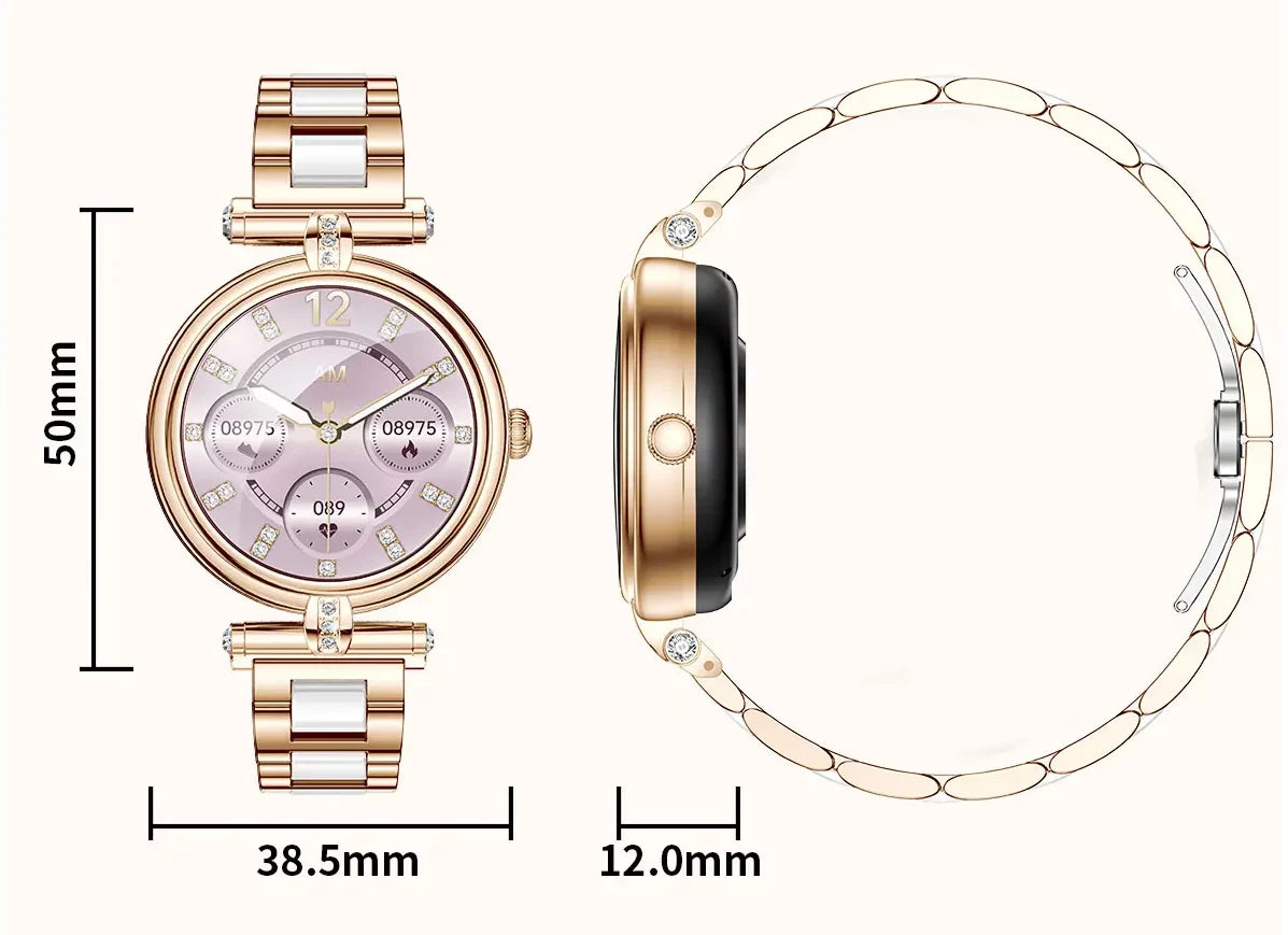 Flexerao Elena – Radiant Elegance Multi-Functional Smartwatch