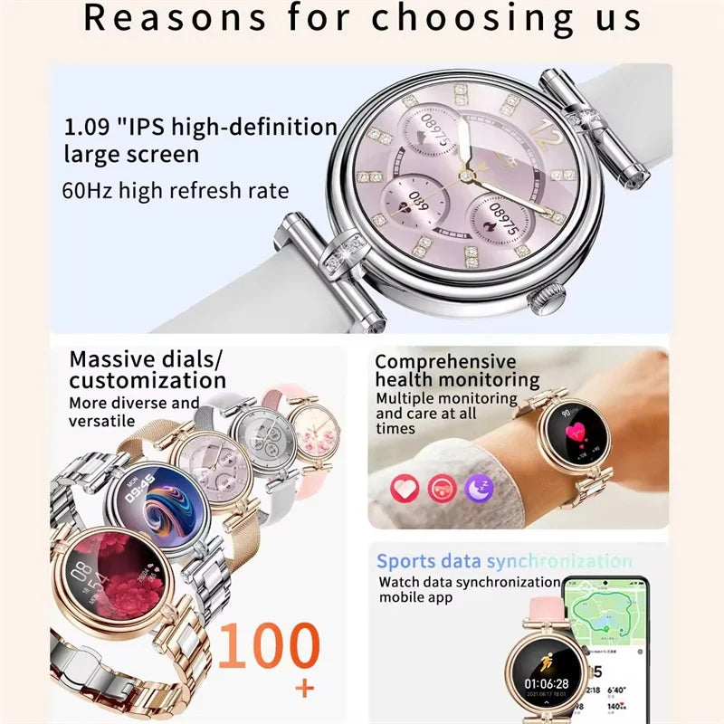 Flexerao Elena – Radiant Elegance Multi-Functional Smartwatch