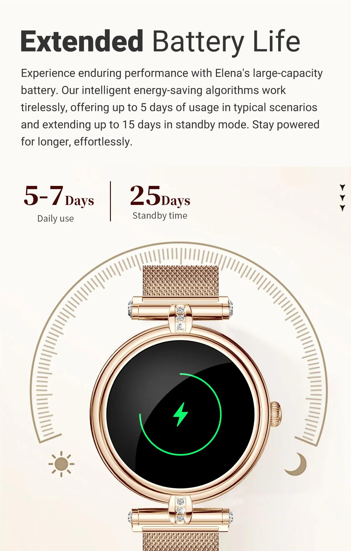 Flexerao Elena – Radiant Elegance Multi-Functional Smartwatch