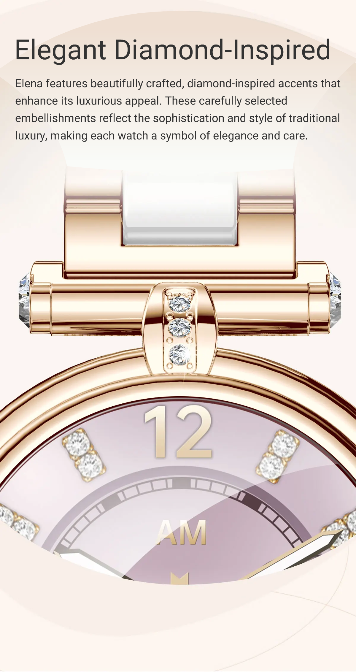 Flexerao Elena – Radiant Elegance Multi-Functional Smartwatch