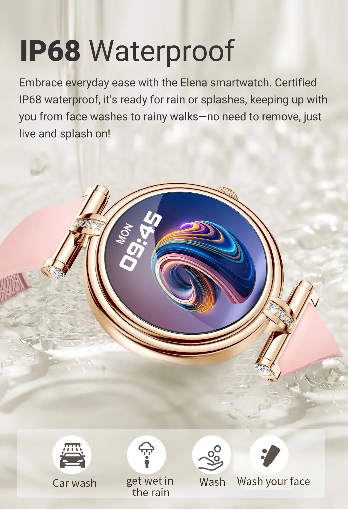 Flexerao Elena – Radiant Elegance Multi-Functional Smartwatch