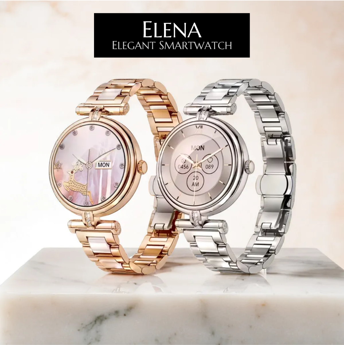 Flexerao Elena – Radiant Elegance Multi-Functional Smartwatch