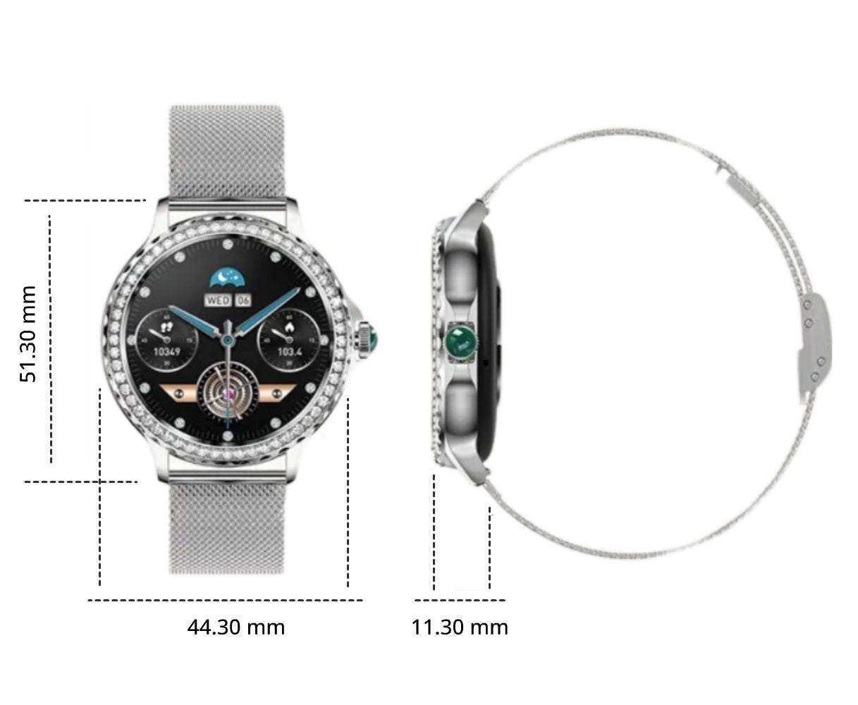 Fiore Elegant Smartwatch: Your Stylish Health & Fitness Companion